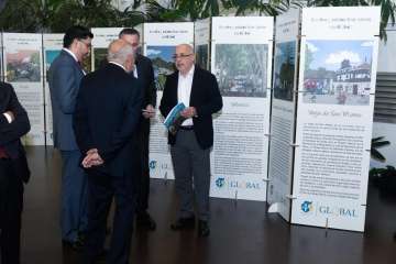 La fiesta aniversario de Global se celebró este miércoles en el Cabildo grancanario (Foto TA)